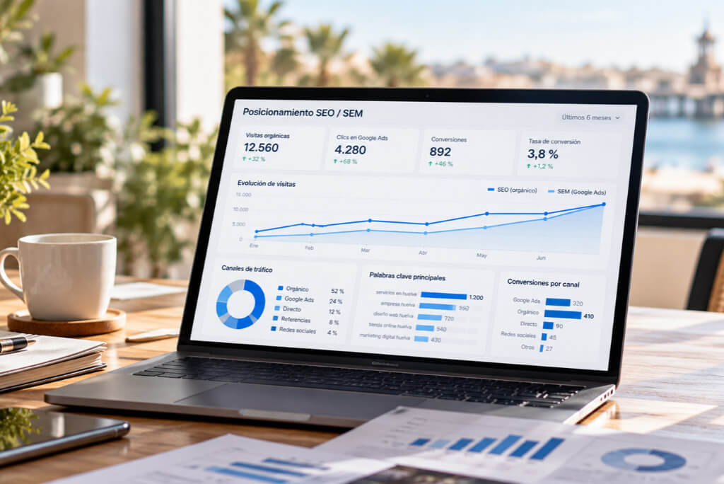 Posicionamiento SEO y SEM en Huelva: estar en Google cuando tus clientes te necesitan